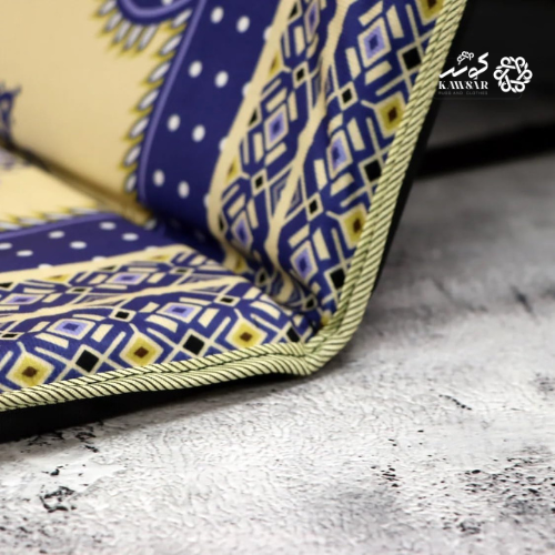 Sundus Tasabeeh Prayer Mat with Back Support – Comfortable Multi-Colour Sajadah with Foam Padding & Backrest