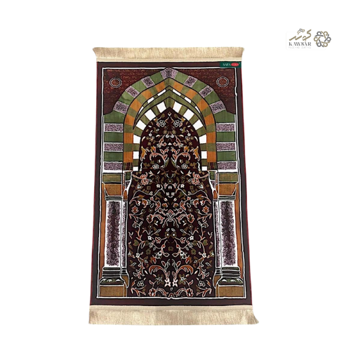 Silky Premium Turkish Prayer Mat 70x110 cm – Comfortable & Stylish Prayer Rug
