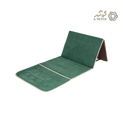 Prayer Rug with Back Support – Foldable Meditation Chair with Foam Cushion, Pocket & Carry Bag