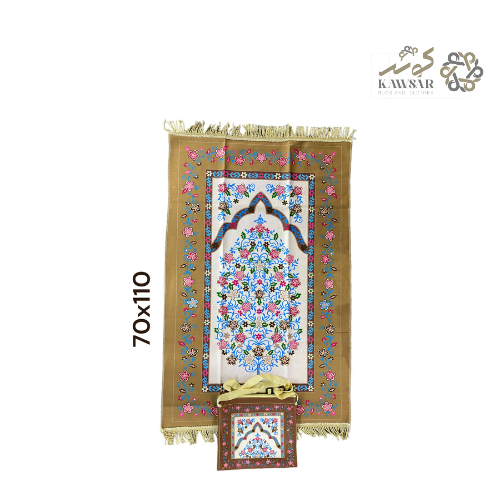Prayer Mat 70x110 cm with Carry Bag – Lightweight & Portable Prayer Rug