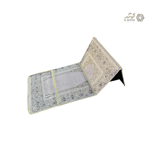 Foldable Prayer Mat with Backrest – Portable Meditation Chair Rug with Storage Bag for Men & Women – Soft Prayer Rug for Ramadan, Eid & Daily Worship